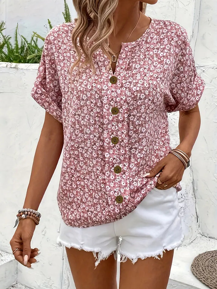 Verna | Chic blouse with floral print