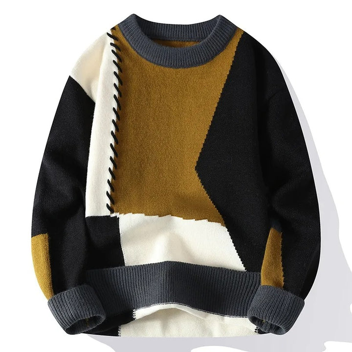 Hugo | Trendy Patchwork Sweater