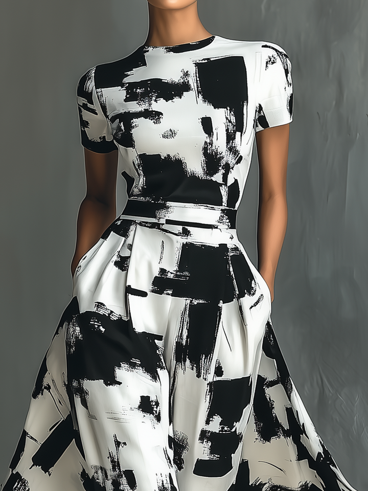Arianna | Maxi Dress with Abstract Print