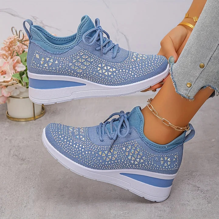 Giselle – Orthopaedic Sneakers with Sparkling Rhinestones