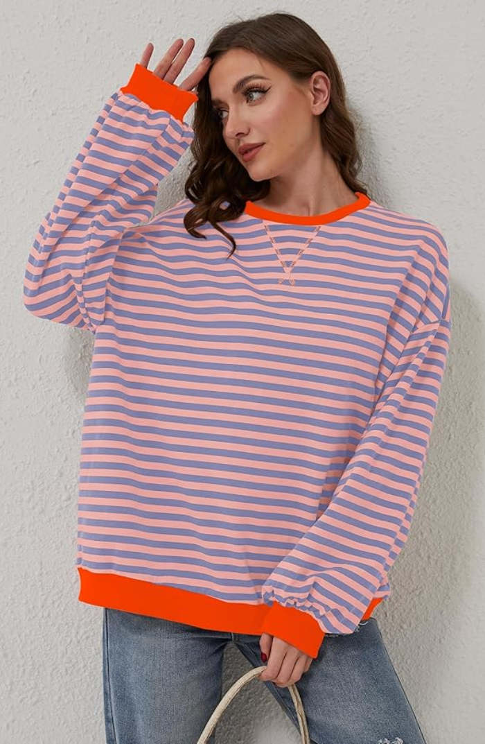 Mana | Striped Oversized Jumper