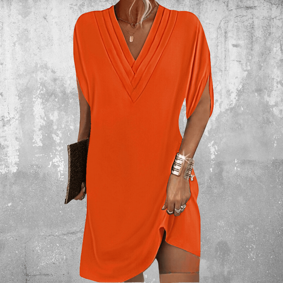 Adena | Elegant V-neck Dress