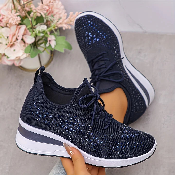 Giselle – Orthopaedic Sneakers with Sparkling Rhinestones