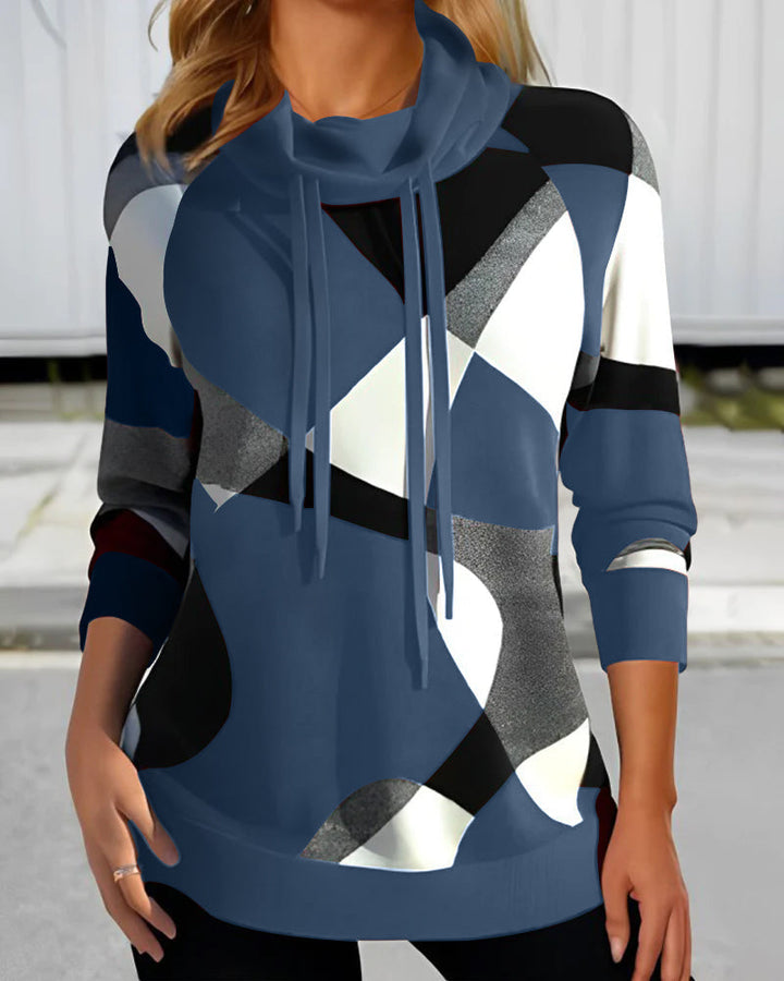 Clara | Jumper with Artistic Print and Hood