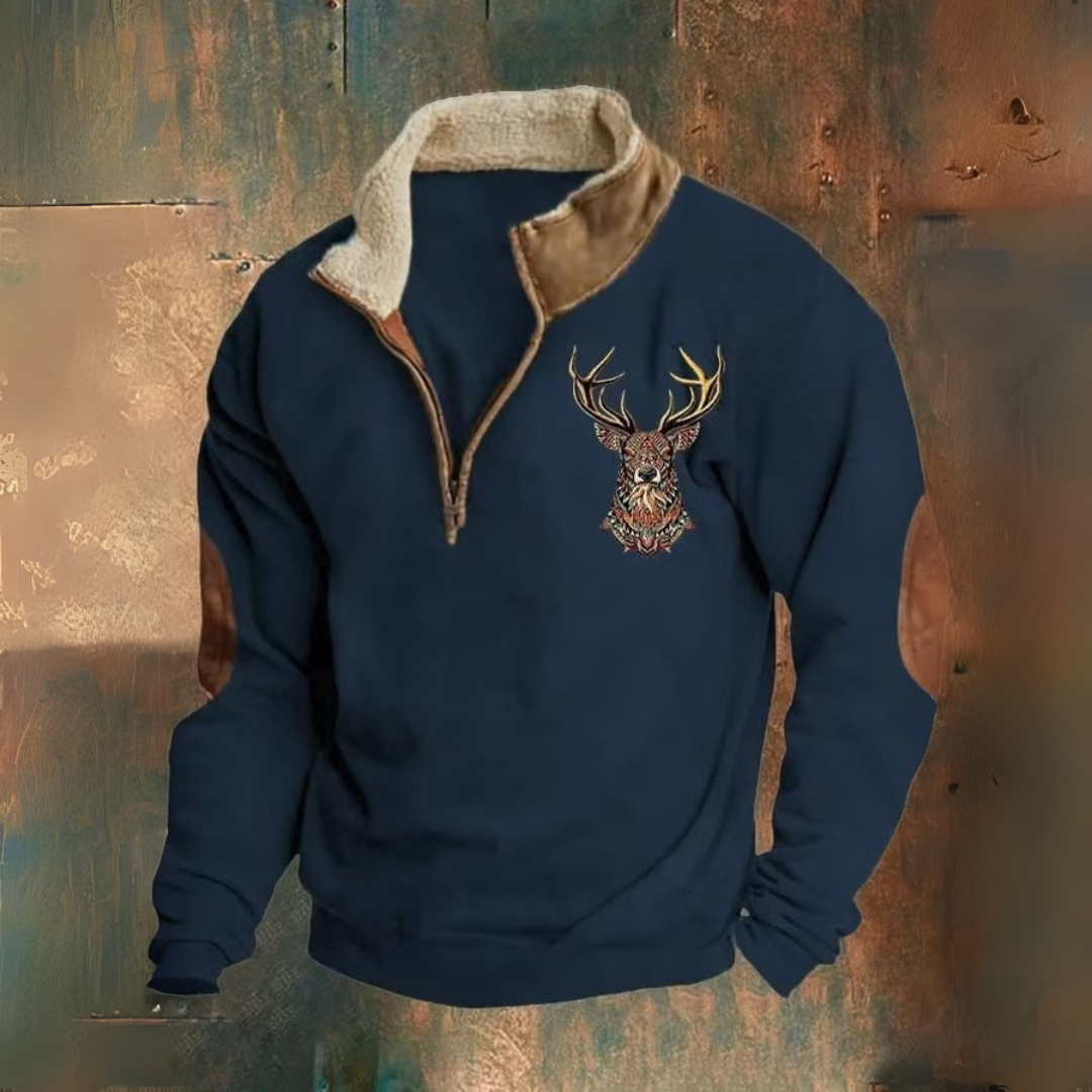 Laurent | Elegant Quarter Zip Sweater