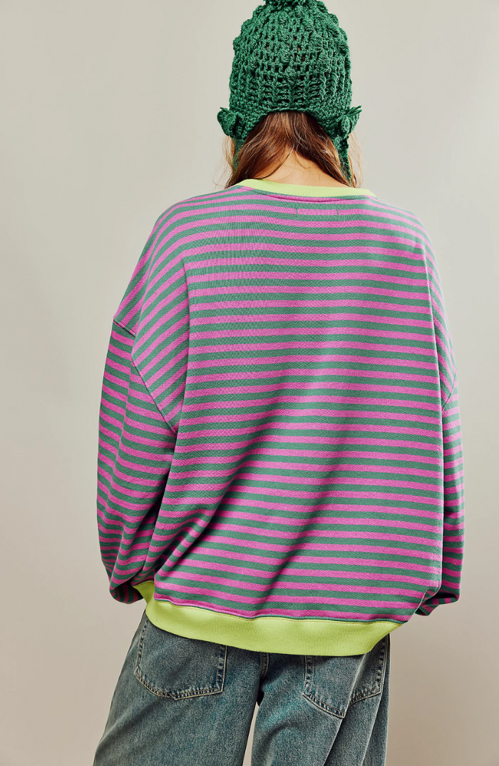 Mana | Striped Oversized Jumper