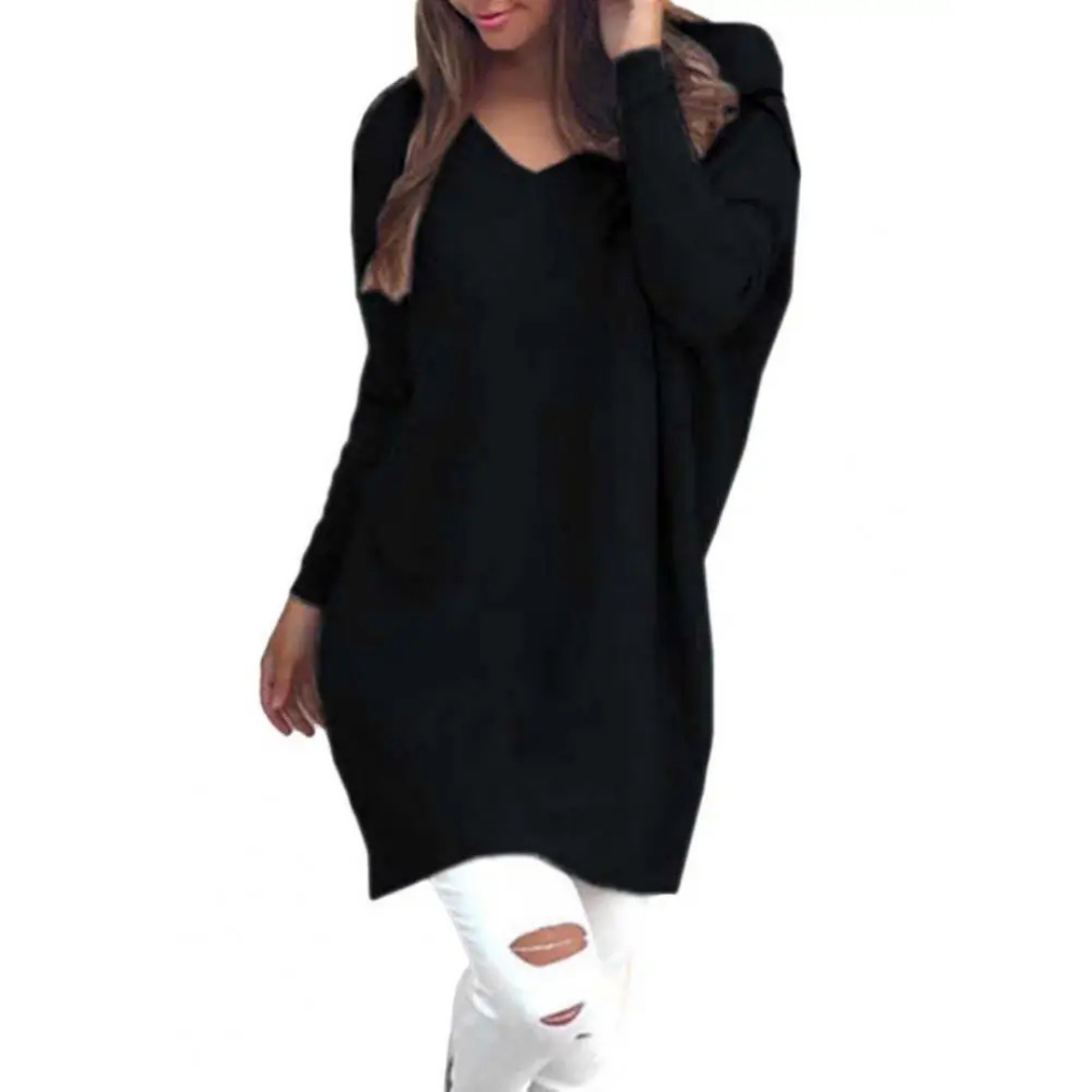 Kathy | Ladies Casual Oversized V-Neck Jumper