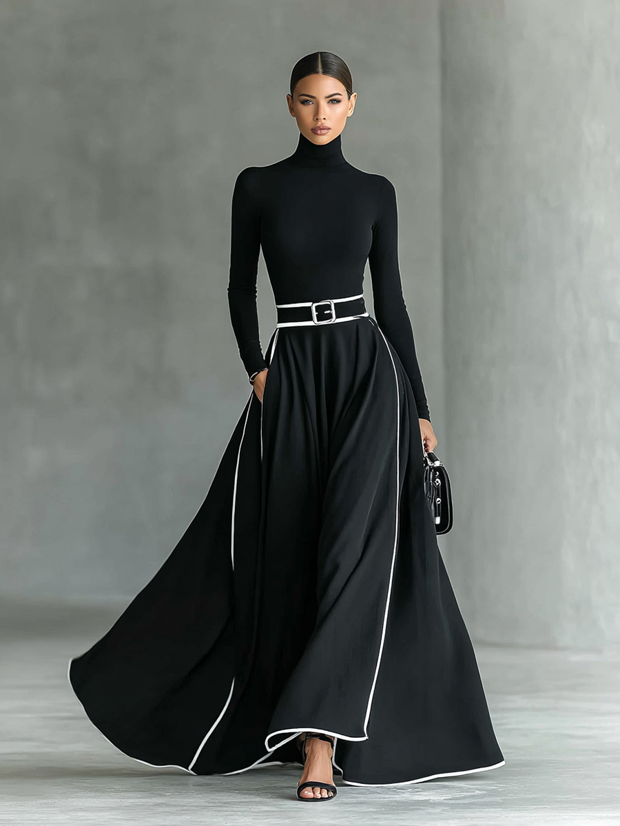 Lucy | Turtleneck Maxi Dress