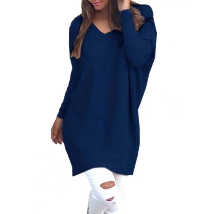 Kathy | Ladies Casual Oversized V-Neck Jumper