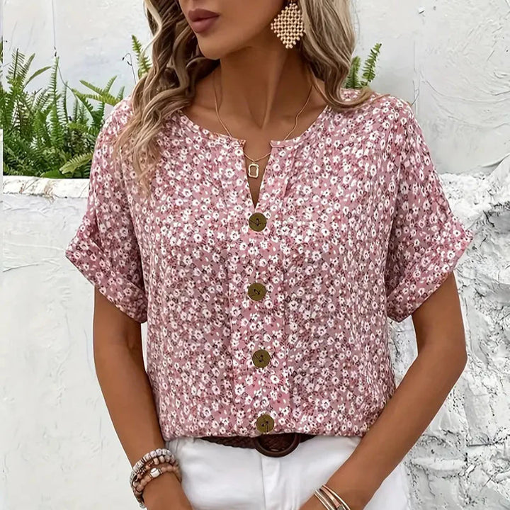 Verna | Chic blouse with floral print
