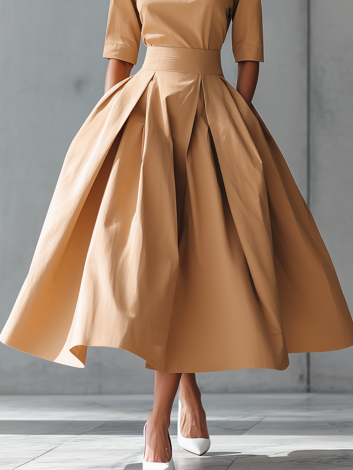 Maxine | Luxurious Pleated Maxi Dress