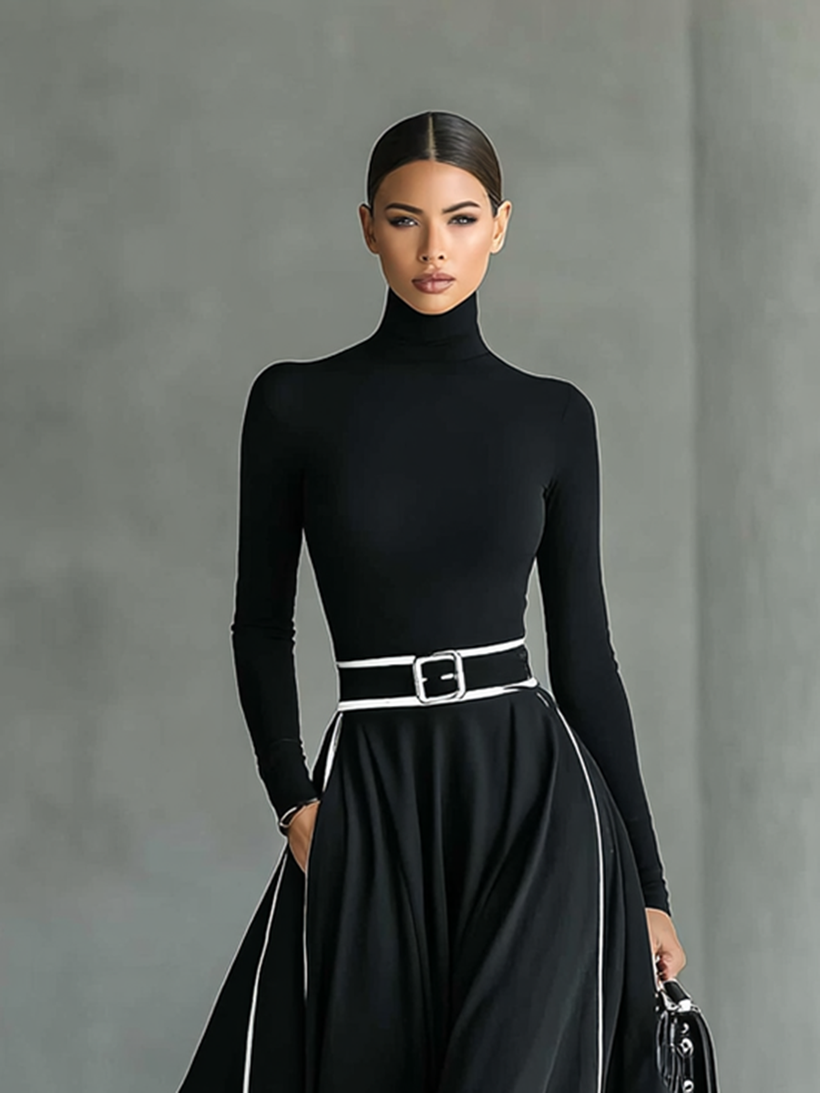 Lucy | Turtleneck Maxi Dress