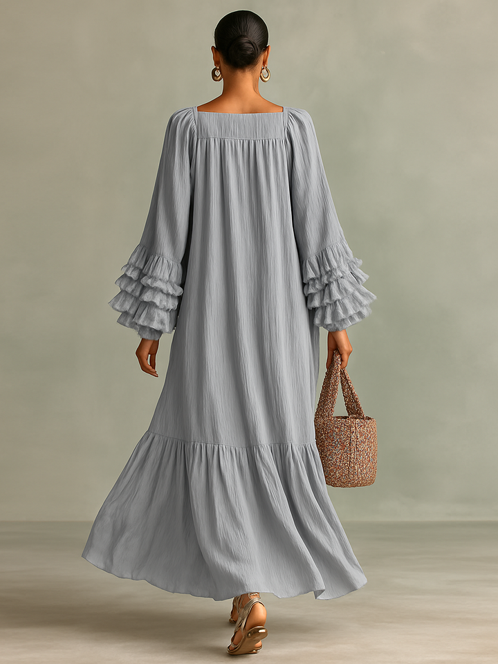 Ramia | Longsleeve Ruffled Maxi Dress