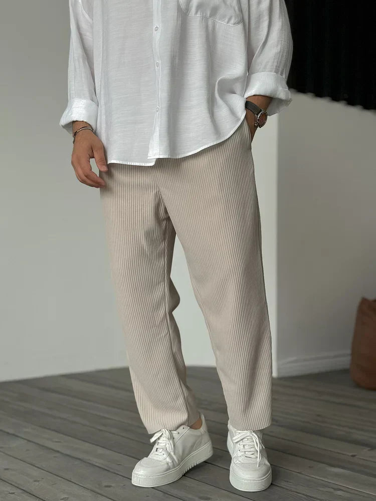 Filip | Comfortable Ribbed Trousers