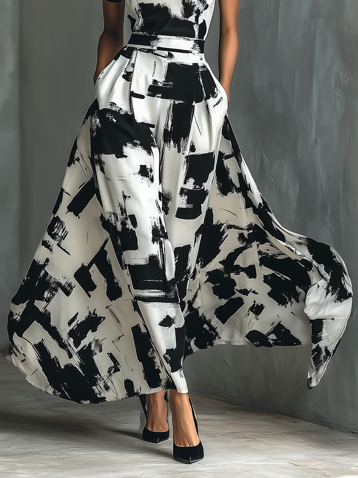 Arianna | Maxi Dress with Abstract Print