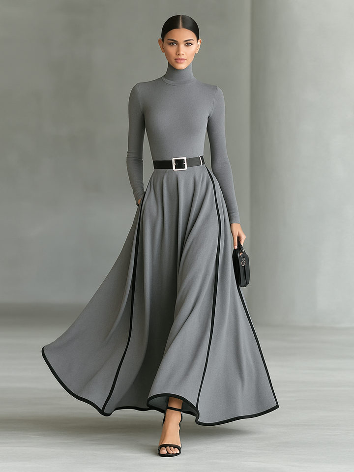 Lucy | Turtleneck Maxi Dress