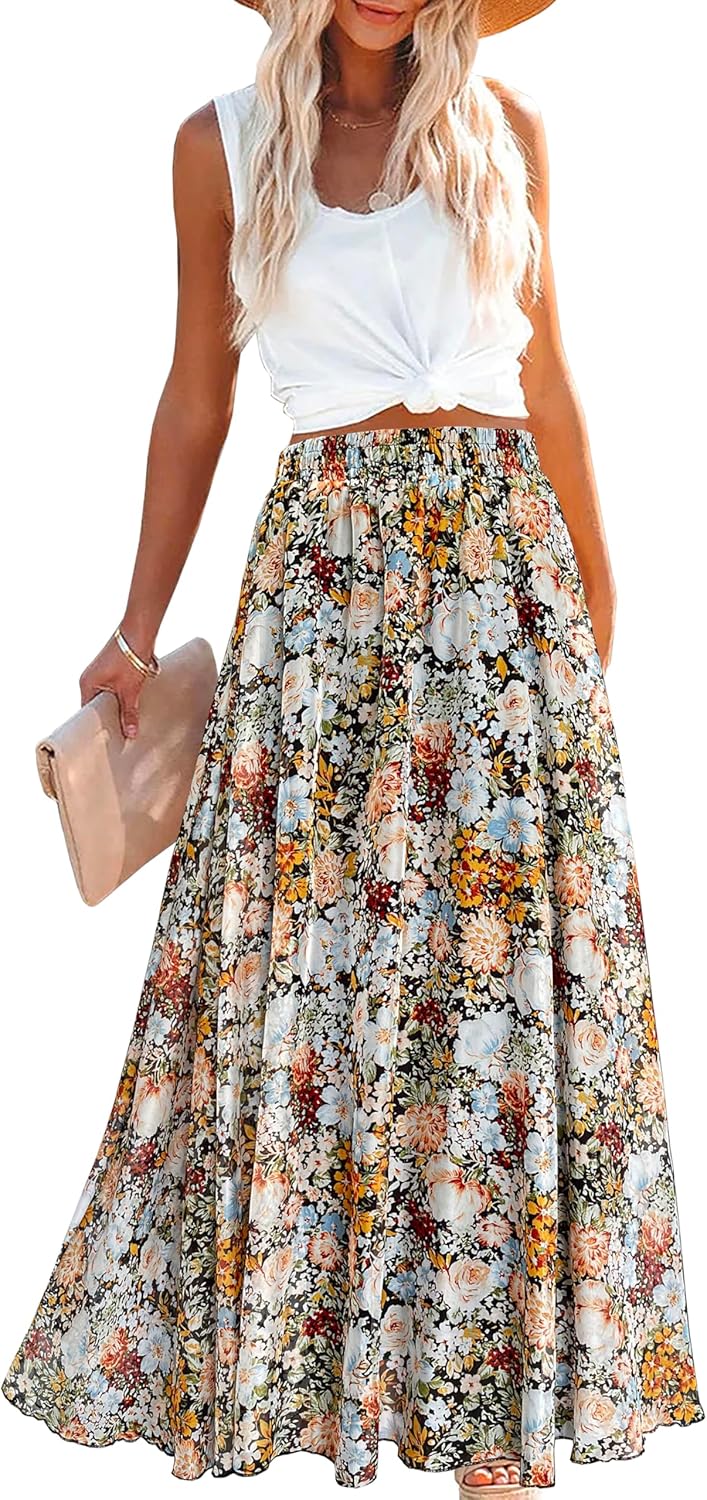 Anka | Colourful Maxi Skirt