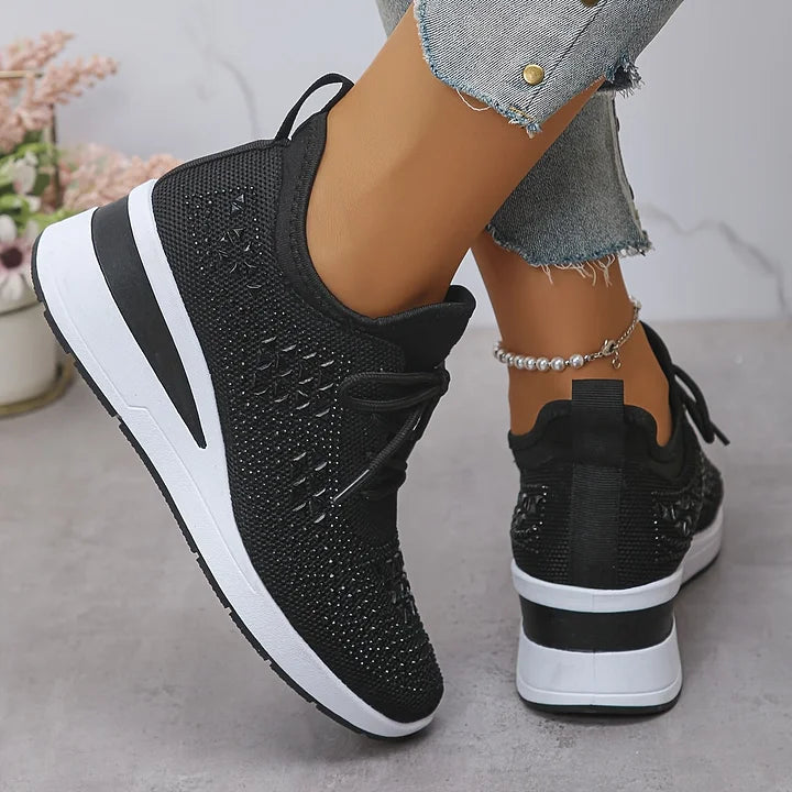 Giselle – Orthopaedic Sneakers with Sparkling Rhinestones