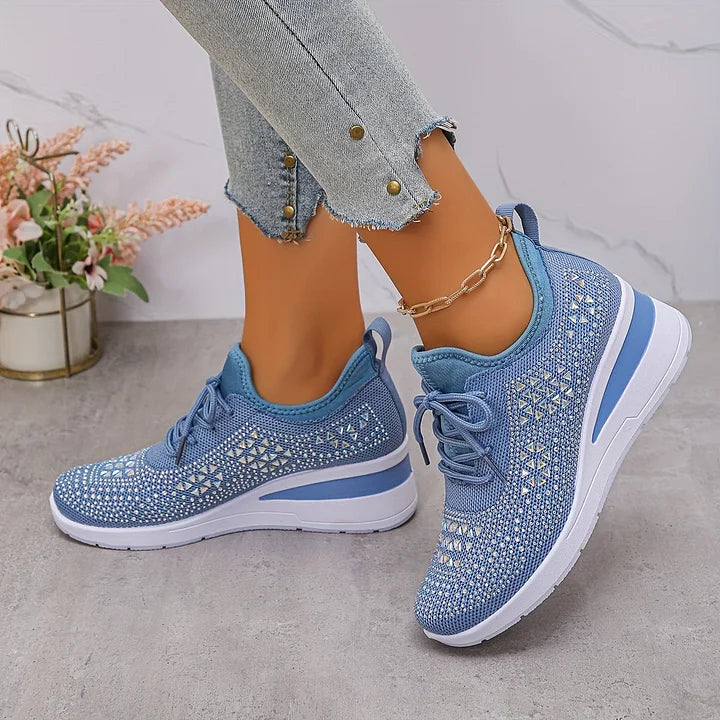 Giselle – Orthopaedic Sneakers with Sparkling Rhinestones