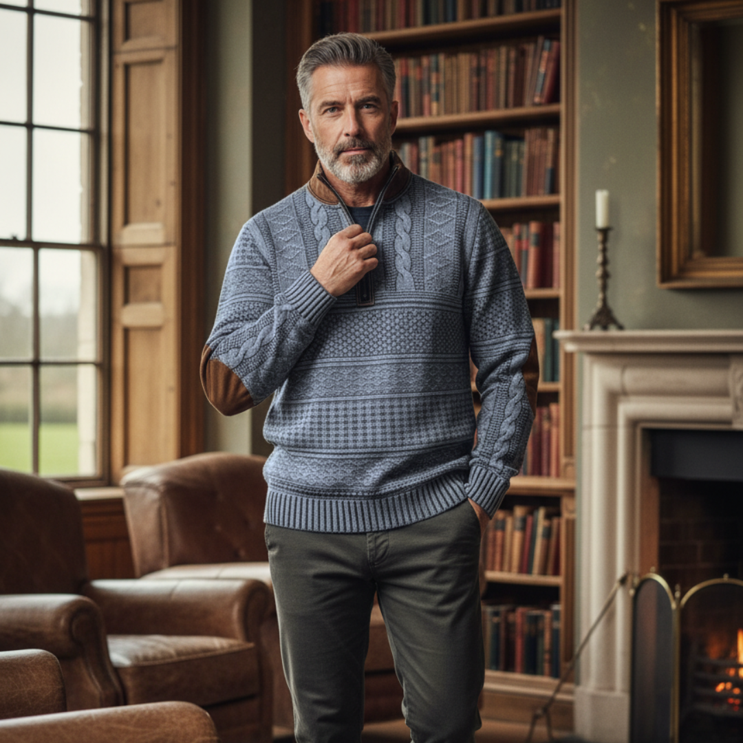 Wolf - Premium Zip-Up Sweater