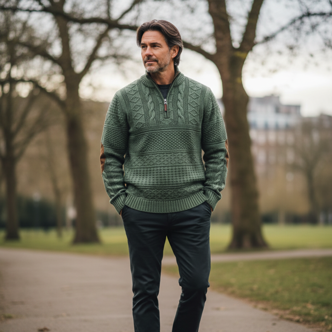 Wolf - Premium Zip-Up Sweater