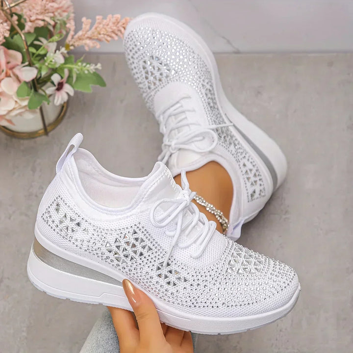 Giselle – Orthopaedic Sneakers with Sparkling Rhinestones