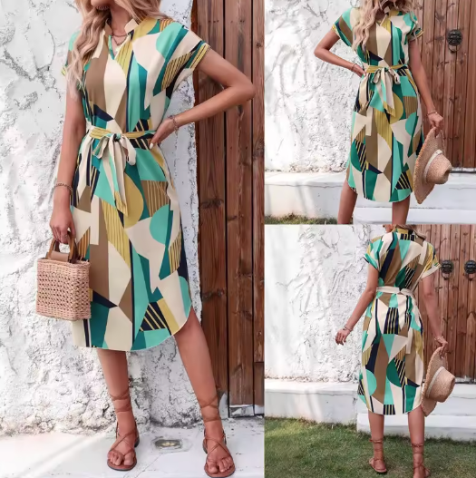 Aria | Colourful Dress with Trendy Print