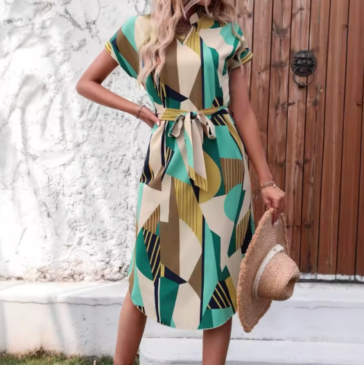 Aria | Colourful Dress with Trendy Print