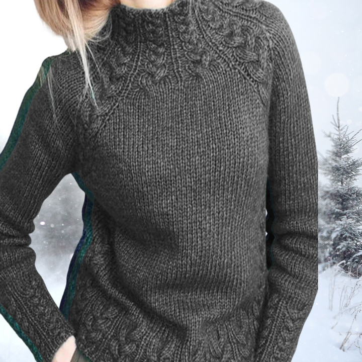 Marijke | Elegant High Neck Jumper