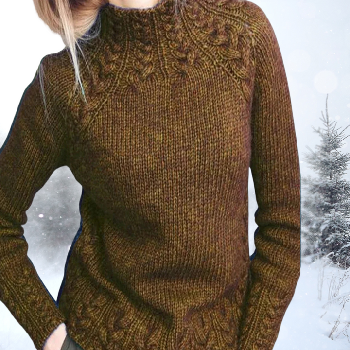 Marijke | Elegant High Neck Jumper