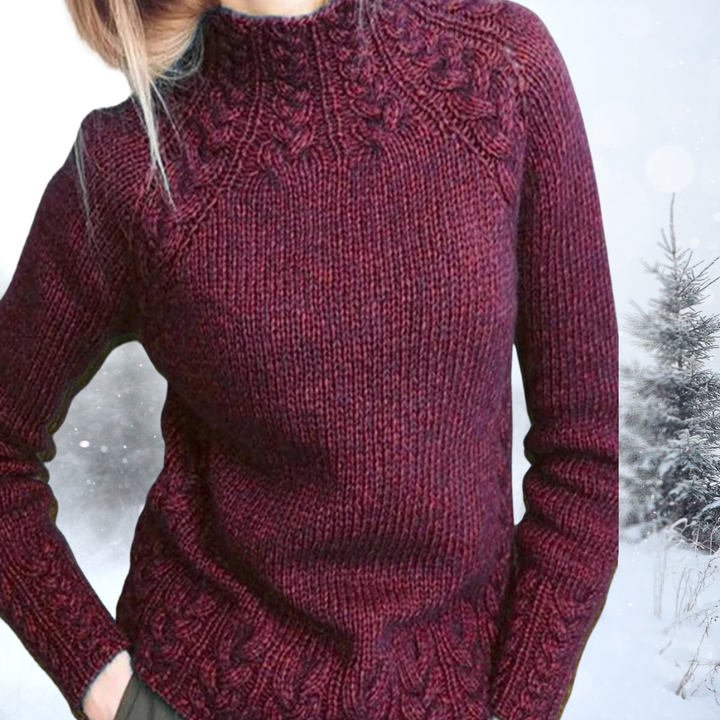 Marijke | Elegant High Neck Jumper