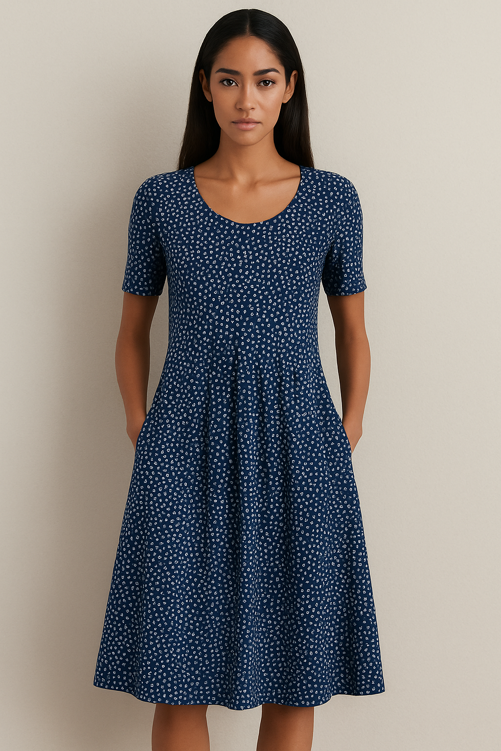 Carolina | Chic dress with playful print