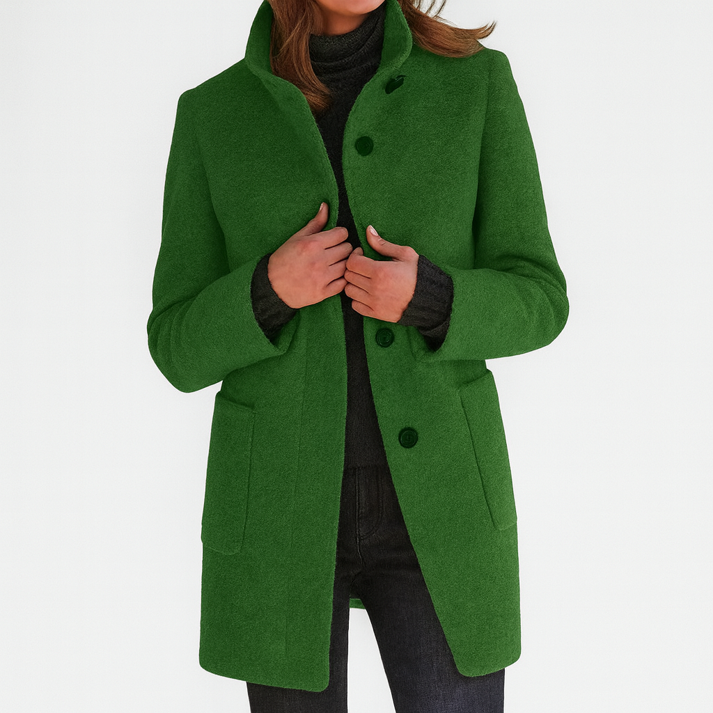 Stella | Warm Stylish Coat with High Collar