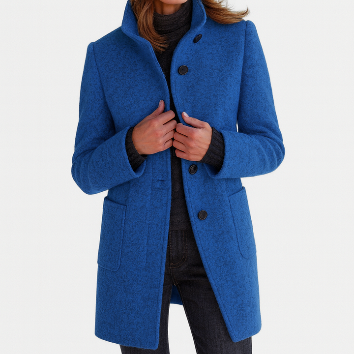 Stella | Warm Stylish Coat with High Collar