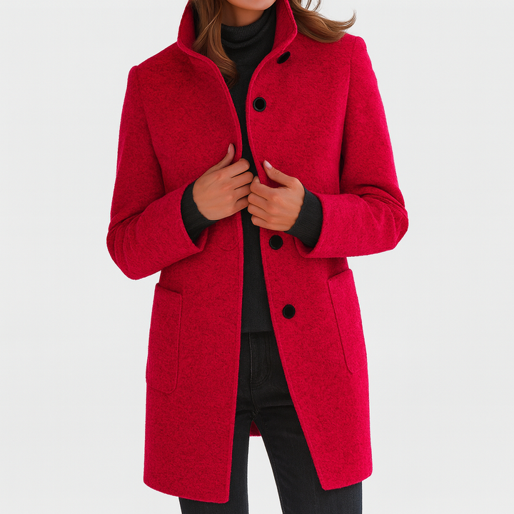Stella | Warm Stylish Coat with High Collar