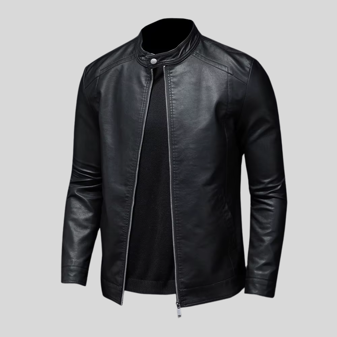 Troy | Minimalist leather jacket