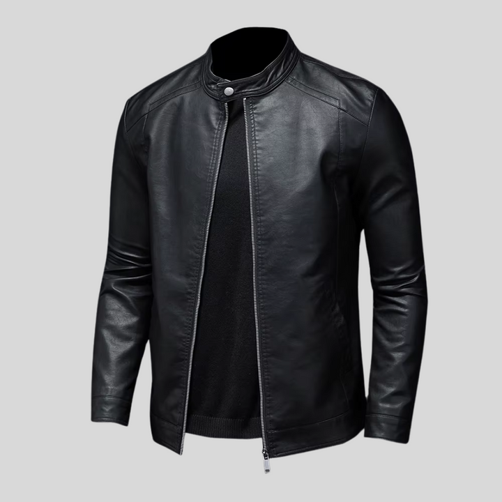 Troy | Minimalist leather jacket