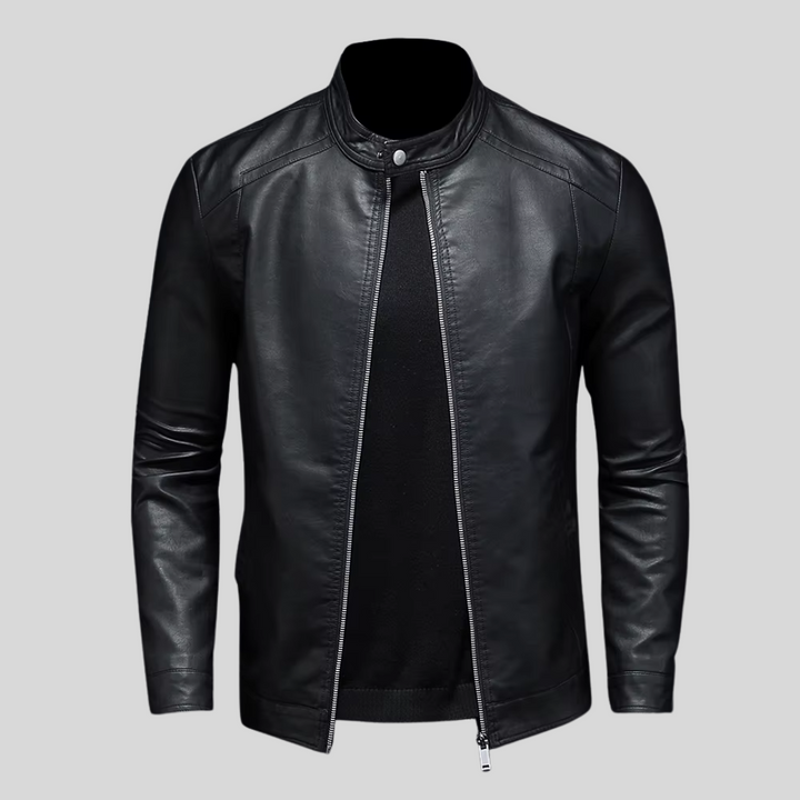 Troy | Minimalist leather jacket