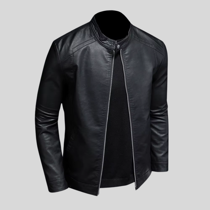 Troy | Minimalist leather jacket