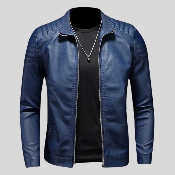 Allen | Blue motorbike jacket