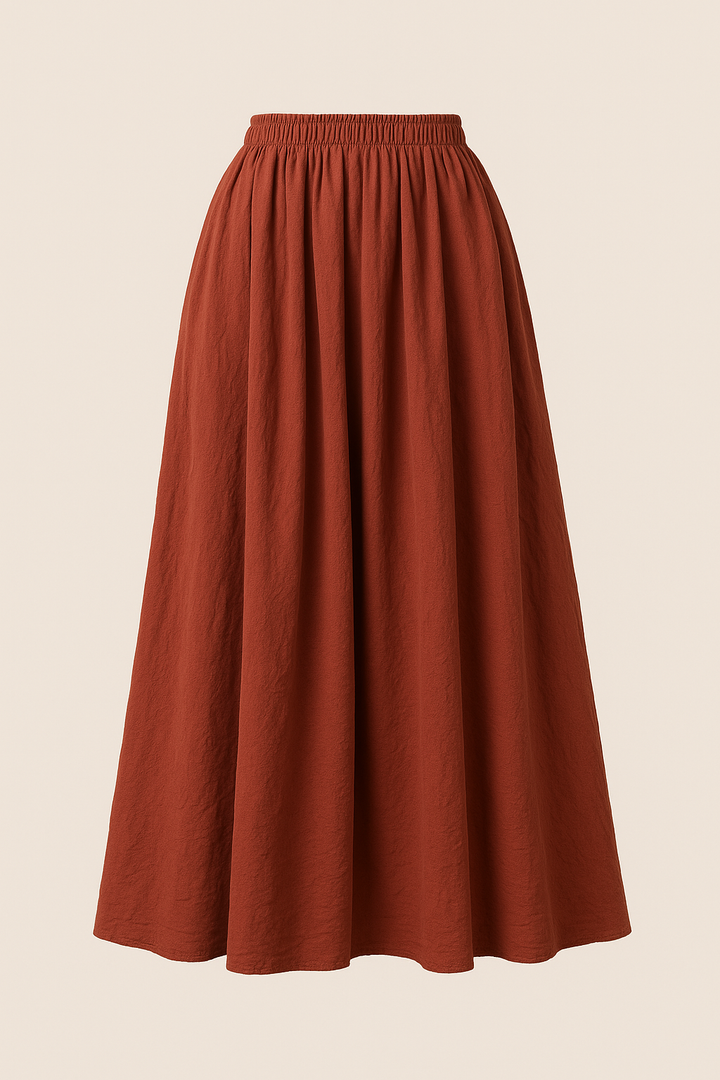 Inessa | Summer Maxi Skirt with Linen