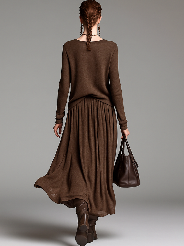 Ella | Knitted Sweater and Skirt Set