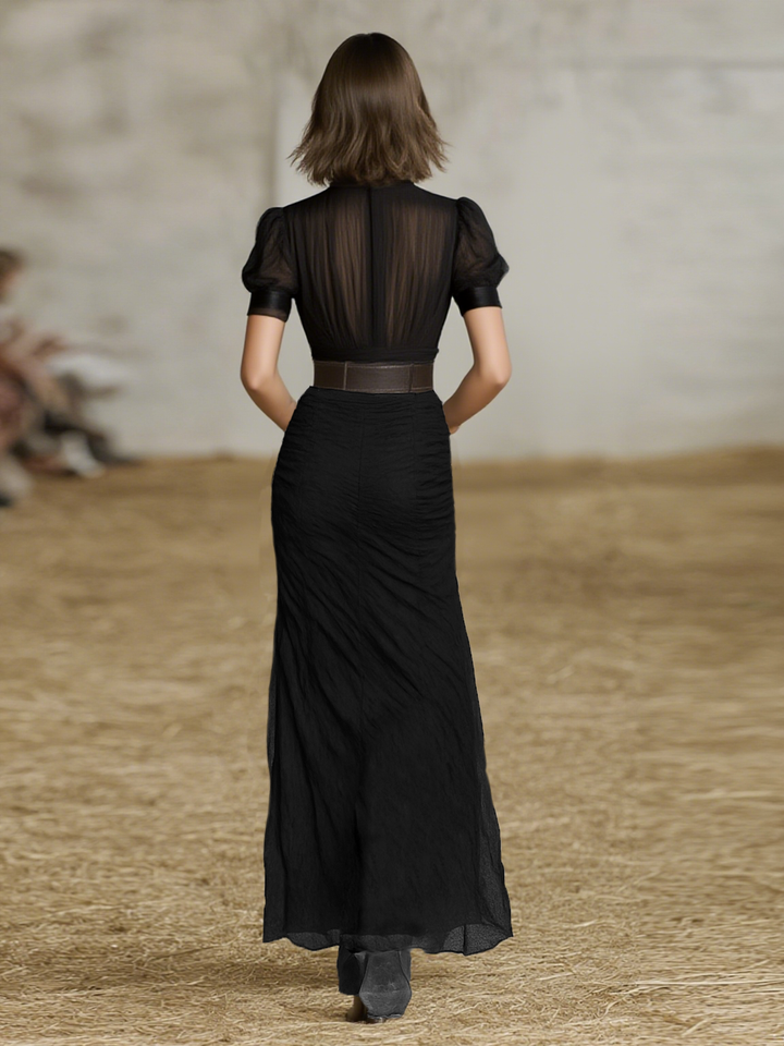 Amelia | Shortsleeve Pleated Dress