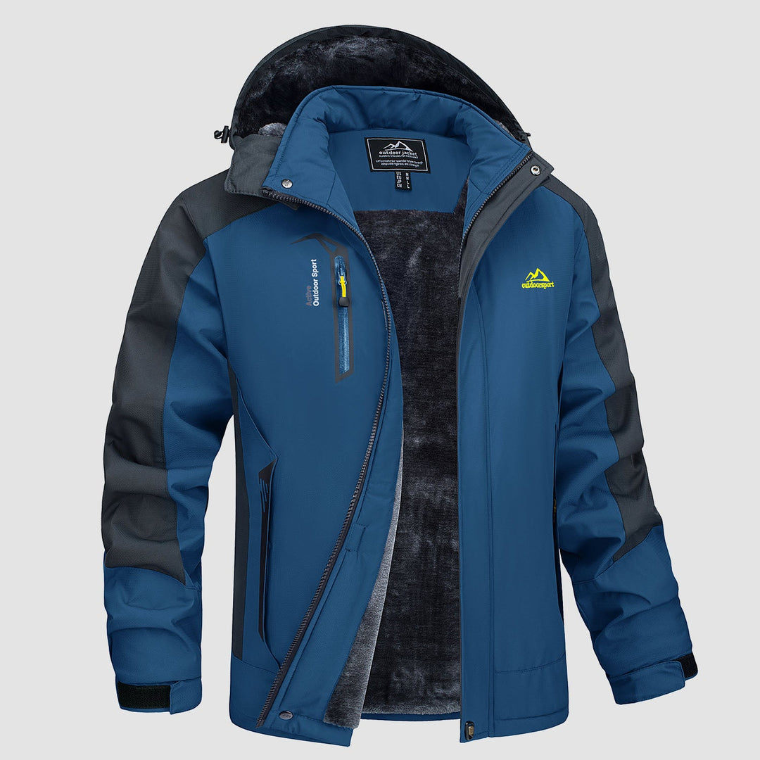 Adrian | Winter ski jacket with hood for men
