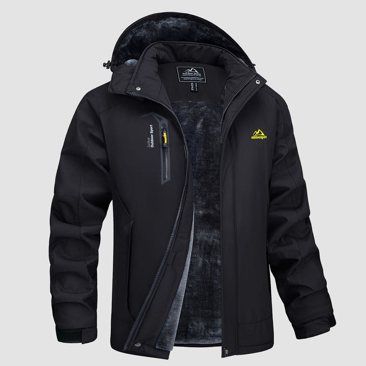Adrian | Winter ski jacket with hood for men
