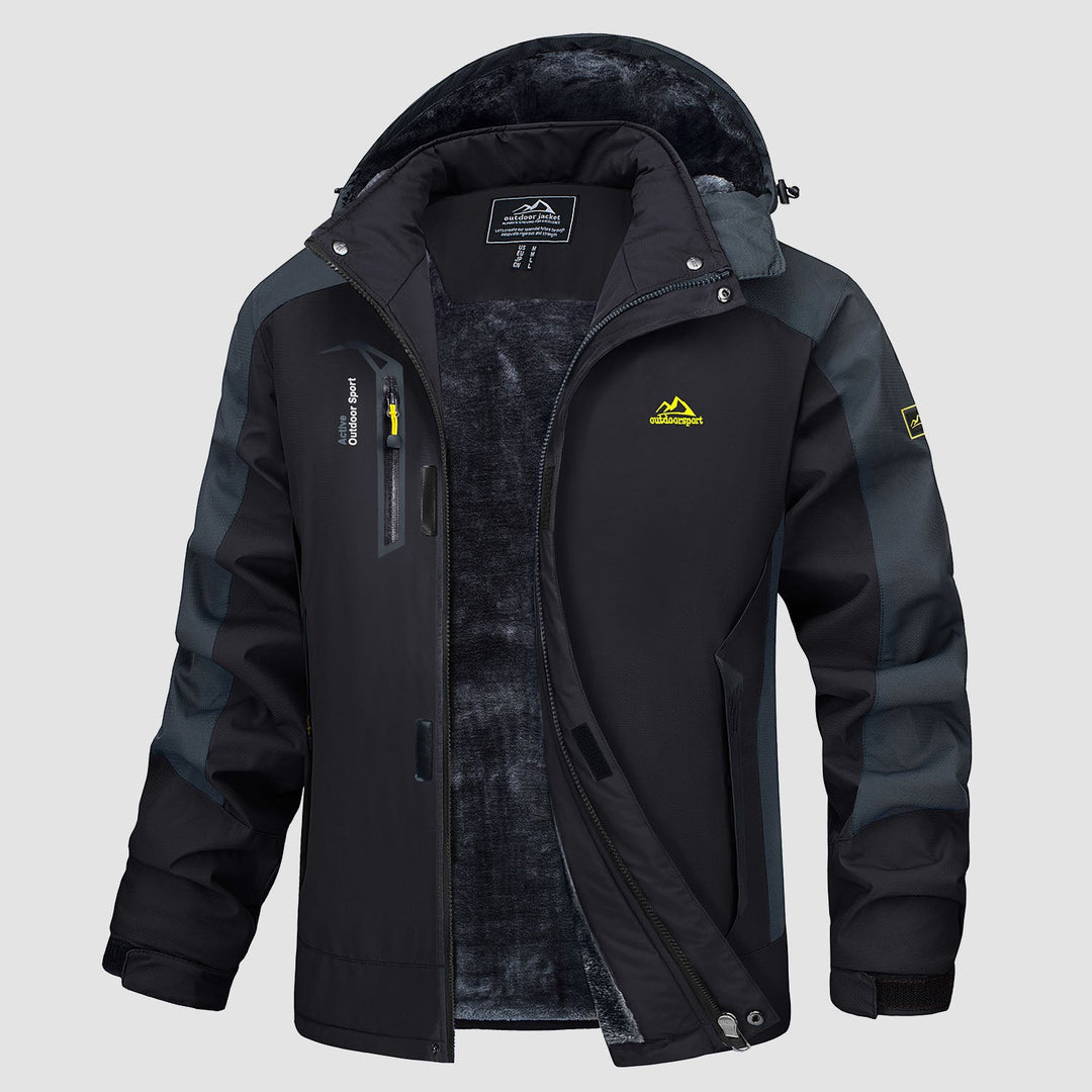 Adrian | Winter ski jacket with hood for men