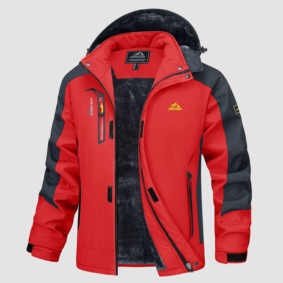 Adrian | Winter ski jacket with hood for men