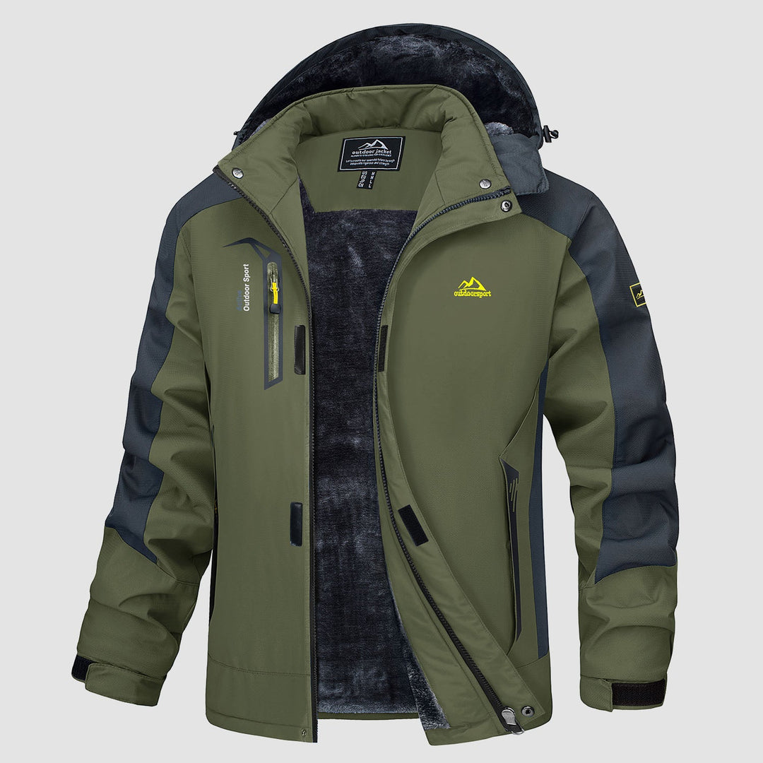 Adrian | Winter ski jacket with hood for men