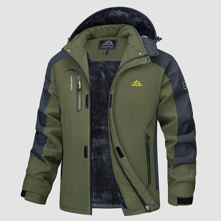 Adrian | Winter ski jacket with hood for men
