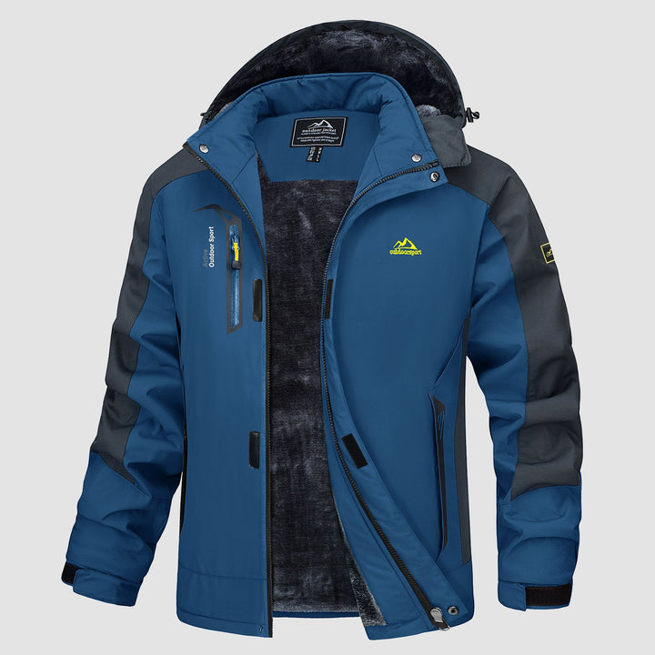 Adrian | Winter ski jacket with hood for men